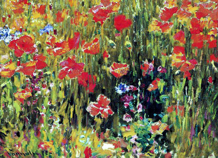 Robert Vonnoh - Field of Poppies