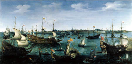 Hendrik Cornelisz Vroom - Schiffe vor Vlissingen