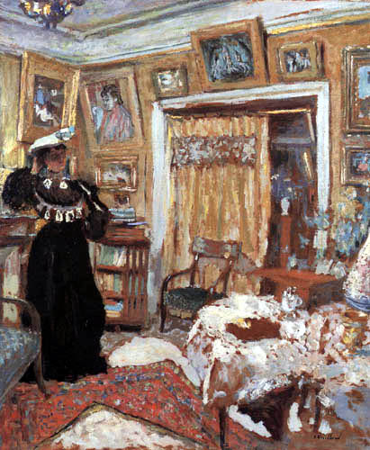 Edouard Vuillard - Lucy Hessel in the small salon, Rue de Rivoli