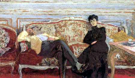 Edouard Vuillard - Mr. and Mrs. Feydeau on a sofa