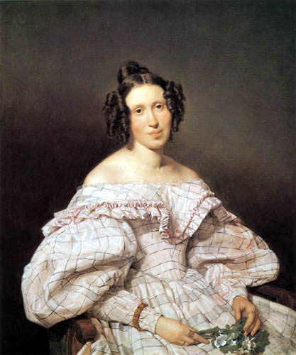 Ferdinand Georg Waldmüller - Portrait d'une dame