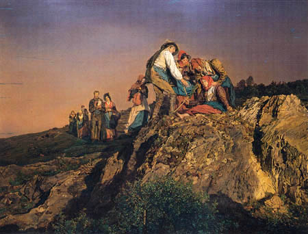 Ferdinand Georg Waldmüller - The interrupted pilgrimage