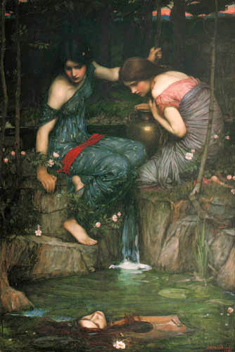 John William Waterhouse - Nymphs Finding the Head of Orpheus