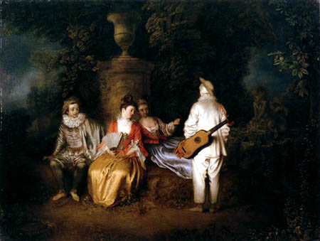 Jean-Antoine Watteau - Quatre musiciens