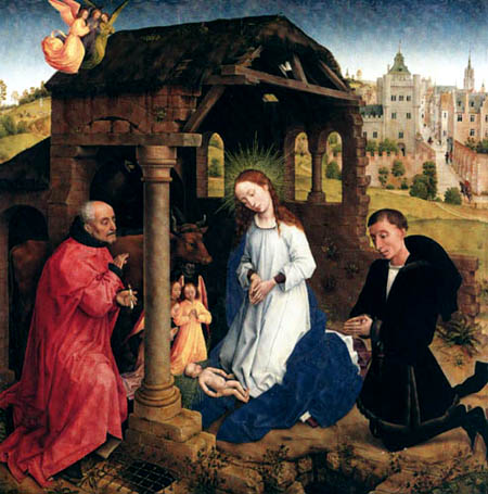 Rogier van der Weyden - Middelburger Altar, Die Geburt Christi