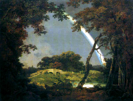 Joseph Wright of Derby - Landscape near Chesterfield