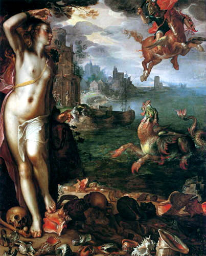 Joachim Anthonisz Wtewael - Perseus and Andromeda