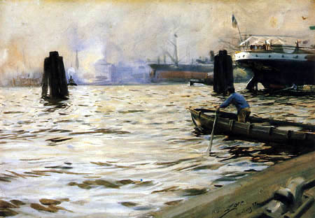 Anders Leonhard Zorn - In the port of Hamburg